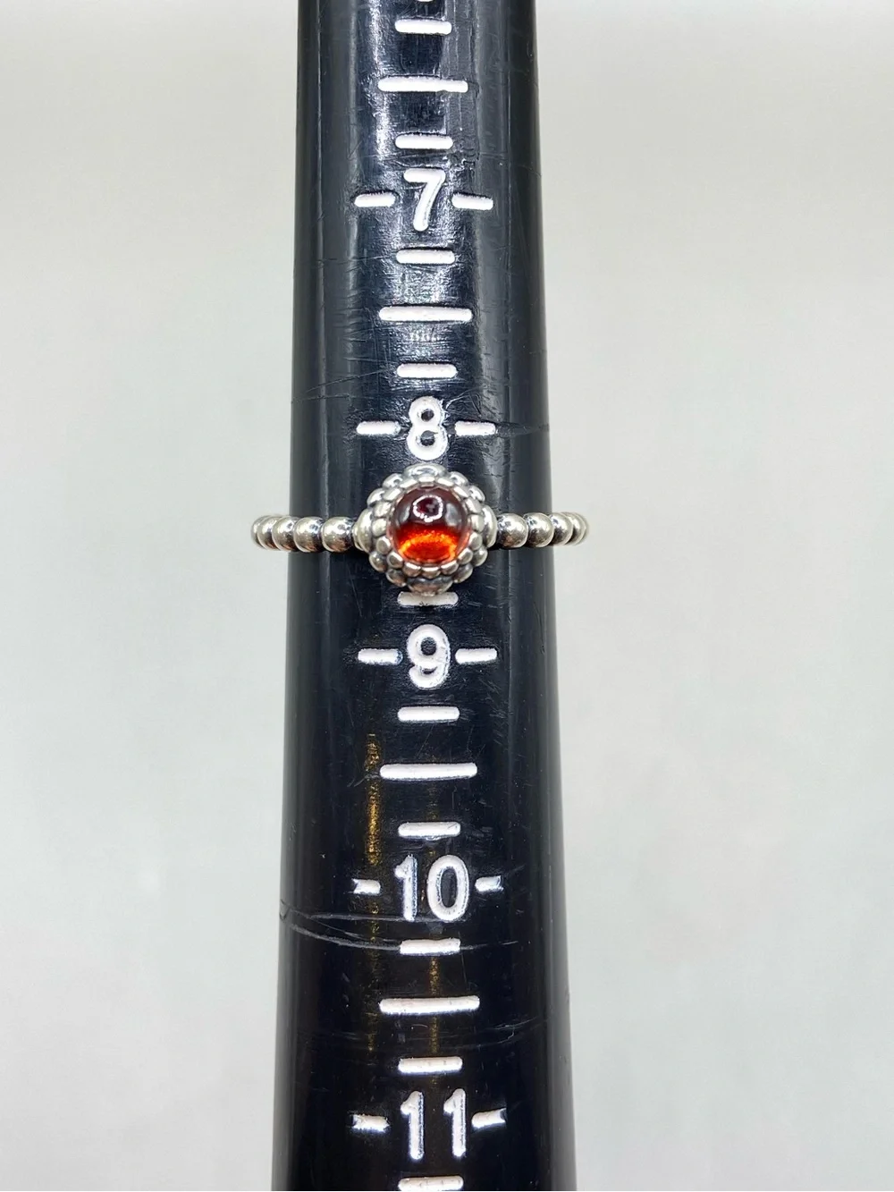 Pandora Garnet Birthday Bloom Birthstone Ring